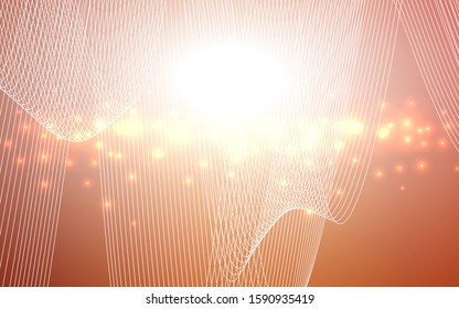 Light Red vector texture with birthday confetti. Confetti on blurred abstract background with colorful gradient. The pattern can be used for birthday gifts, congratulations.