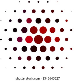 Light Red vector texture with circles. Abstract colorful disks on simple gradient background. New template for your brand book.