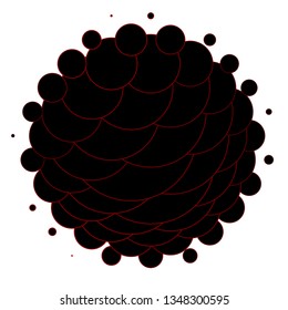 Light Red vector texture with circles. Modern abstract illustration with colorful circle shapes. Design for your commercials.