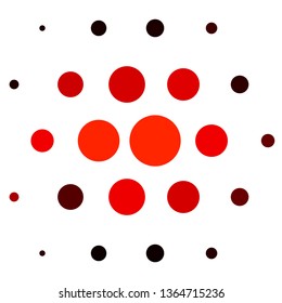 Light Red vector texture with circles. Abstract illustration with colorful spots in nature style. Pattern for booklets, leaflets.