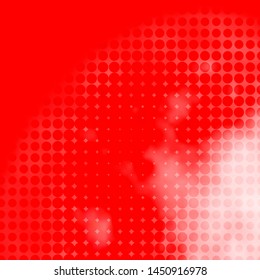 Light Red vector texture with circles. Illustration with set of shining colorful abstract spheres. Pattern for booklets, leaflets.