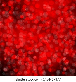 Light Red vector texture with circles. Abstract decorative design in gradient style with bubbles. Pattern for wallpapers, curtains.