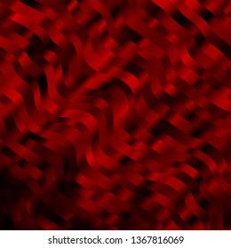 Light Red vector texture with circular arc. Brand new colorful illustration with bent lines. Smart design for your promotions.