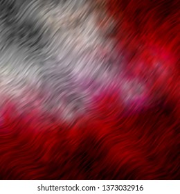 Light Red vector texture with circular arc. Bright sample with colorful bent lines, shapes. Pattern for websites, landing pages.