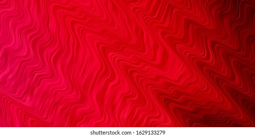 Light Red vector texture with circular arc. Colorful illustration with curved lines. Smart design for your promotions.