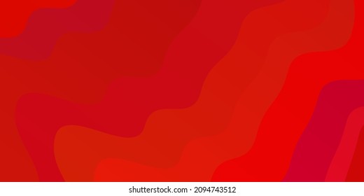Light Red vector texture with circular arc. Colorful abstract illustration with gradient curves. Pattern for booklets, leaflets.