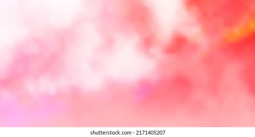 Light Red vector texture with cloudy sky. Abstract colorful clouds on gradient illustration. Beautiful layout for uidesign.