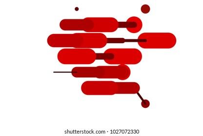 Light Red vector texture with colored capsules. Blurred decorative design in simple style with lines. The template can be used as a background.