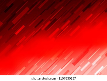 Light Red vector texture with colored lines. Glitter abstract illustration with colored sticks. The pattern can be used for websites.
