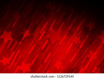 Light Red vector texture with colored lines. Modern geometrical abstract illustration with staves. The pattern can be used as ads, poster, banner for commercial.
