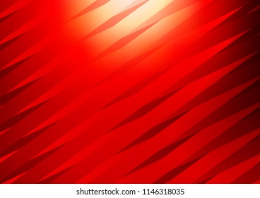 Light Red vector texture with colored lines. Glitter abstract illustration with colored sticks. The pattern can be used for websites.