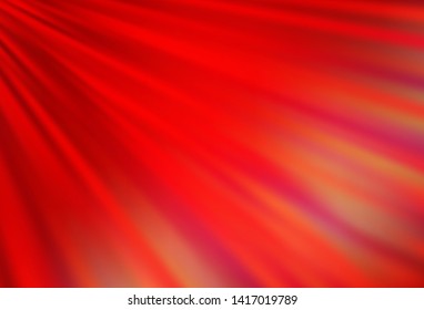 Light Red vector texture with colored lines. Lines on blurred abstract background with gradient. Pattern for ads, posters, banners.