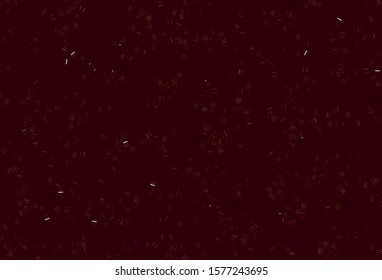 Light Red vector texture with colored lines, dots. Shining colored illustration with sharp stripes. Best design for your ad, poster, banner.