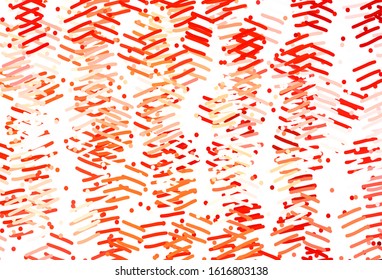 Light Red vector texture with colored lines. Shining colored illustration with sharp stripes. Template for your beautiful backgrounds.