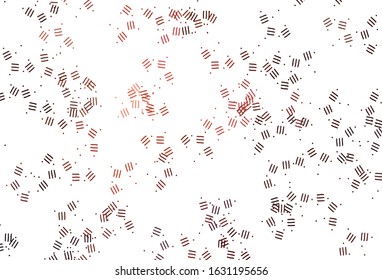Light Red vector texture with colored lines, dots. Modern geometrical abstract illustration with Lines. Pattern for ad, booklets, leaflets.