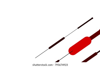Light Red vector texture with colored capsules. Glitter abstract illustration with colored sticks. Smart design for your business advert.