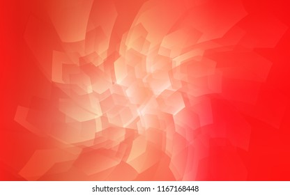 Light Red vector texture with colorful hexagons. Abstract illustration with colorful hexagons. Pattern for texture of wallpapers.