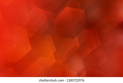 Light Red vector texture with colorful hexagons. Colorful hexagons on white backdrop. Pattern can be used for landing pages.