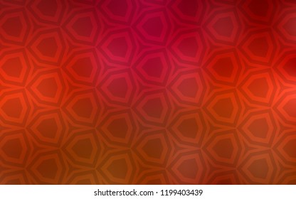 Light Red vector texture with colorful hexagons. Blur background with colorful hexagons. Design for your business advert.