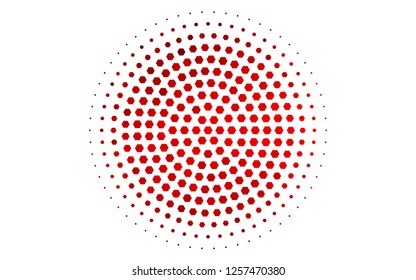 Light Red vector texture with colorful hexagons. Colorful hexagons on white backdrop. Pattern for texture of wallpapers.
