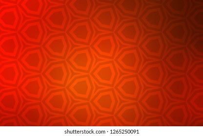 Light Red vector texture with colorful hexagons. Abstract illustration with colorful hexagons. Pattern for texture of wallpapers.