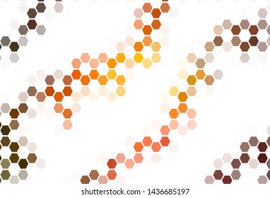Light Red vector texture with colorful hexagons. Illustration with set of colorful hexagons. Pattern for landing pages.