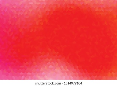 Light Red vector texture with colorful hexagons. Colorful hexagons on abstract backdrop. Pattern can be used for landing pages.