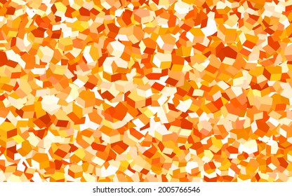 Light Red vector texture with colorful hexagons. Illustration of colored hexagons on blur surface. Design for your business advert.