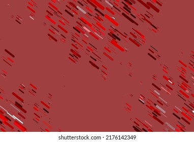 Light Red vector texture with colorful lines. Modern geometrical abstract illustration with staves. Backdrop for TV commercials.
