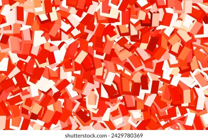 Light Red vector texture with colorful hexagons. Abstract illustration with colorful hexagons. Pattern for texture of wallpapers.