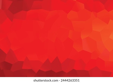 Light Red vector texture with colorful hexagons. Illustration with set of colorful hexagons. New design for website's poster, banner.