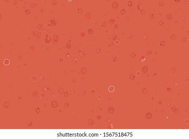 Light Red vector texture with delicious snacks. Decorative illustration with food on abstract template. Pattern for menu of cafes, bars, restaurants.