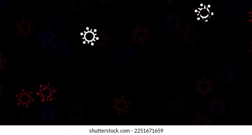 Light red vector texture with disease symbols. Abstract illustration with biological gradient shapes. Wallpaper for health protection.