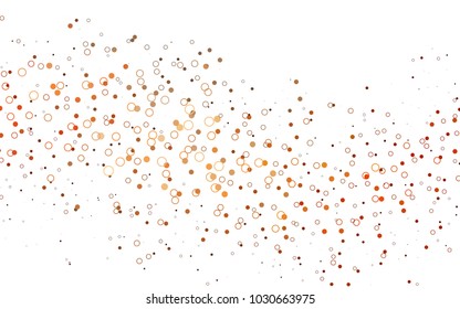 Light Red vector  texture with disks. Beautiful colored illustration with blurred circles in nature style. Beautiful design for your business natural advert.