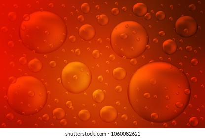 Light Red vector texture with disks. Glitter abstract illustration with blurred drops of rain. New design for ad, poster, banner of your website.