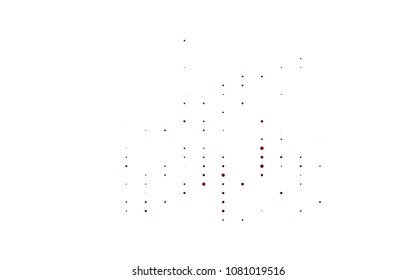 Light Red vector  texture with disks. Blurred bubbles on abstract background with colorful gradient. Beautiful design for your business natural advert.