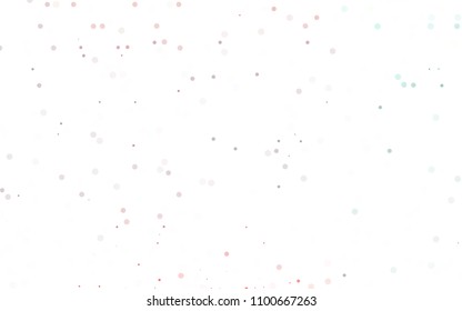 Light Red vector  texture with disks. Blurred bubbles on abstract background with colorful gradient. The pattern can be used for aqua ad, booklets.