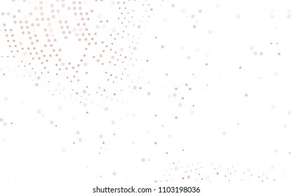Light Red vector  texture with disks. Illustration with set of shining colorful abstract circles. Completely new template for your brand book.