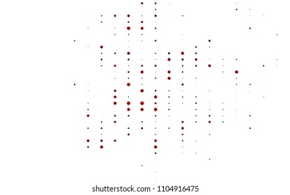 Light Red vector  texture with disks. Blurred bubbles on abstract background with colorful gradient. The pattern can be used for ads, leaflets of liquid.