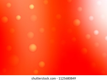 Light Red vector texture with disks. Illustration with set of shining colorful abstract circles. Pattern can be used as texture of water, rain drops.