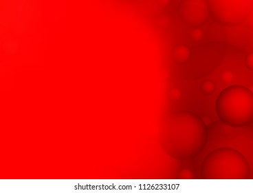 Light Red vector texture with disks. Glitter abstract illustration with blurred drops of rain. Beautiful design for your business natural advert.