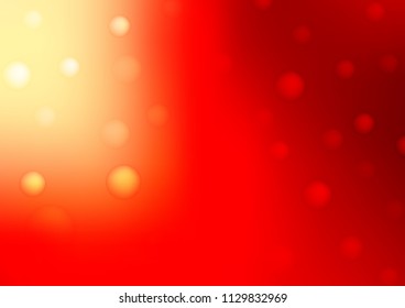 Light Red vector texture with disks. Blurred decorative design in abstract style with bubbles. The pattern can be used for aqua ad, booklets.