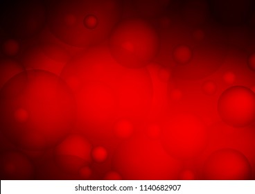Light Red vector texture with disks. Modern abstract illustration with colorful water drops. Beautiful design for your business natural advert.