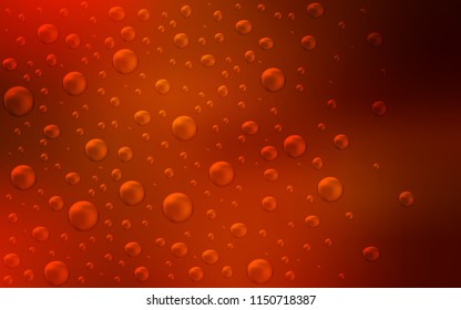Light Red vector texture with disks. Illustration with set of shining colorful abstract circles. The pattern can be used for beautiful websites.