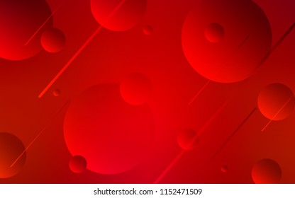 Light Red vector texture with disks. Beautiful colored illustration with blurred circles in nature style. Beautiful design for your business advert.