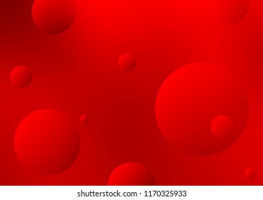 Light Red vector texture with disks. Illustration with set of shining colorful abstract circles. The pattern can be used for beautiful websites.