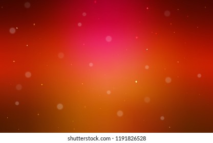 Light Red vector texture with disks. Blurred decorative design in abstract style with bubbles. Beautiful design for your business advert.