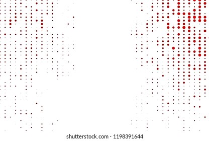Light Red vector texture with disks. Glitter abstract illustration with blurred drops of rain. Pattern for ads, leaflets.