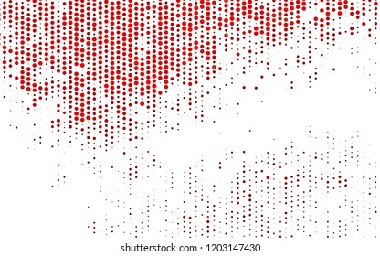 Light Red vector texture with disks. Abstract illustration with colored bubbles in nature style. Pattern for ads, booklets.