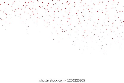 Light Red vector  texture with disks. Illustration with set of shining colorful abstract circles. Completely new template for your brand book.